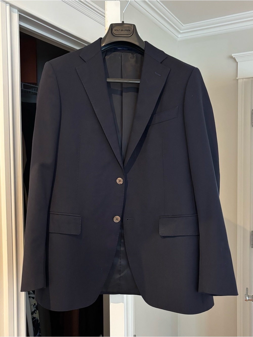 Tailored Men's Navy sport jacket Blazer - Classic Two-Button Jacket